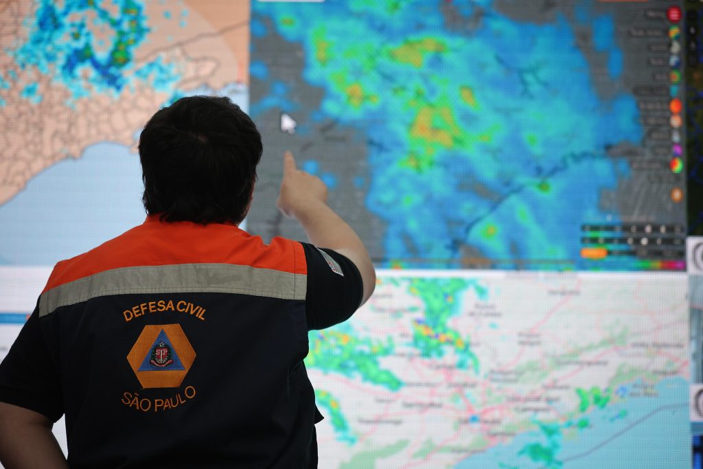 Foto 1 de 1 — Previsão de chuva severa em Araraquara faz Defesa Civil SP ativar gabinete de crise